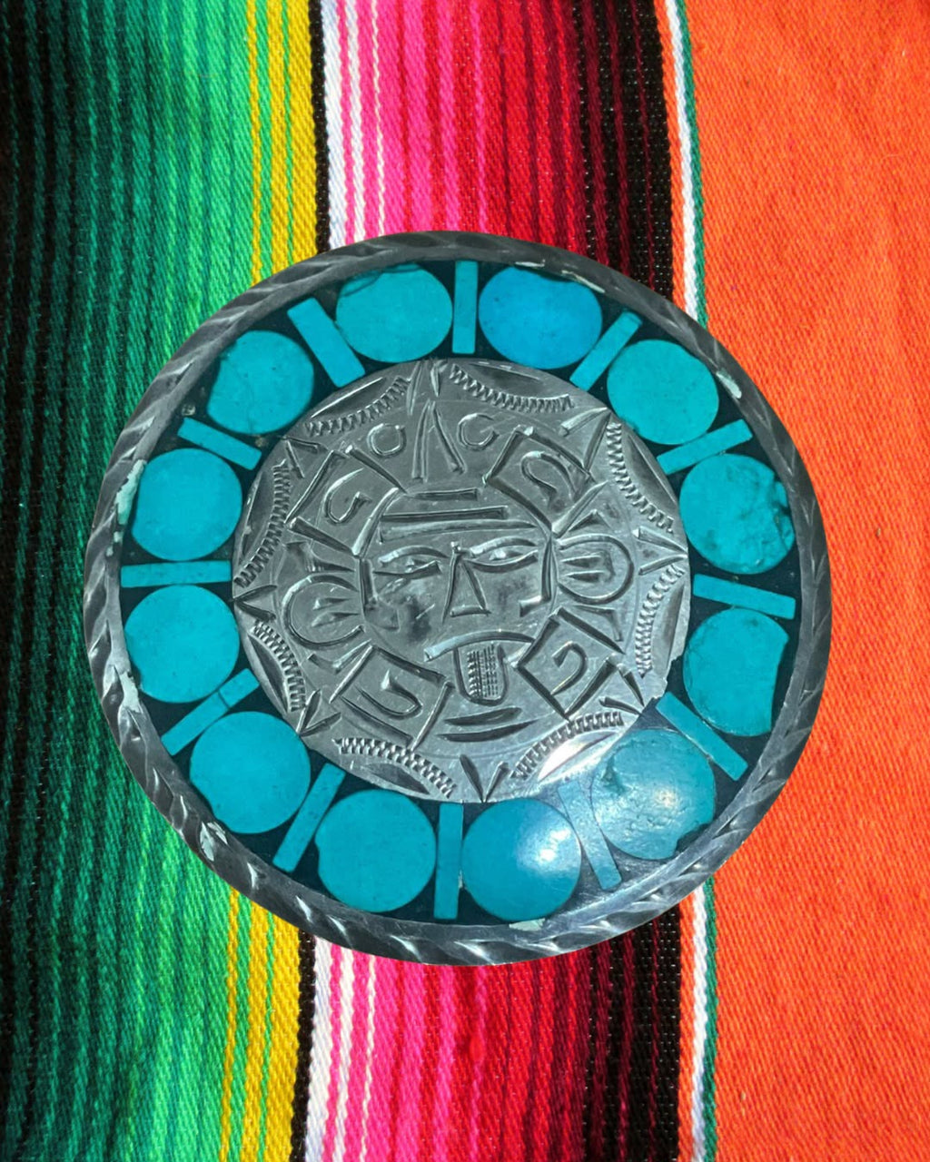 Pingente/Broche original dos anos 40 em prata mexicana 925