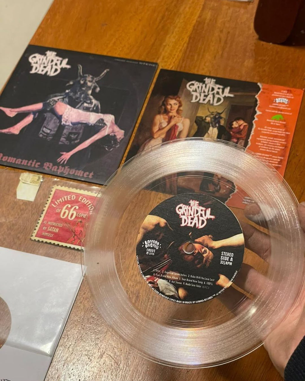 Vinil The Grindful Dead — Edição Limitada 66 Cópias — Acervo Pessoal de João Gordo