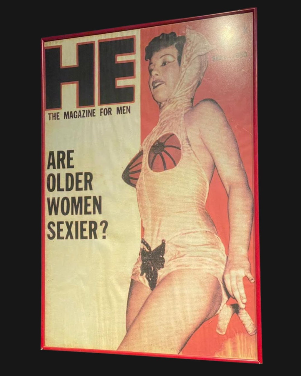 Pôster original da revista HE MAGAZINE FOR MEN — 1953