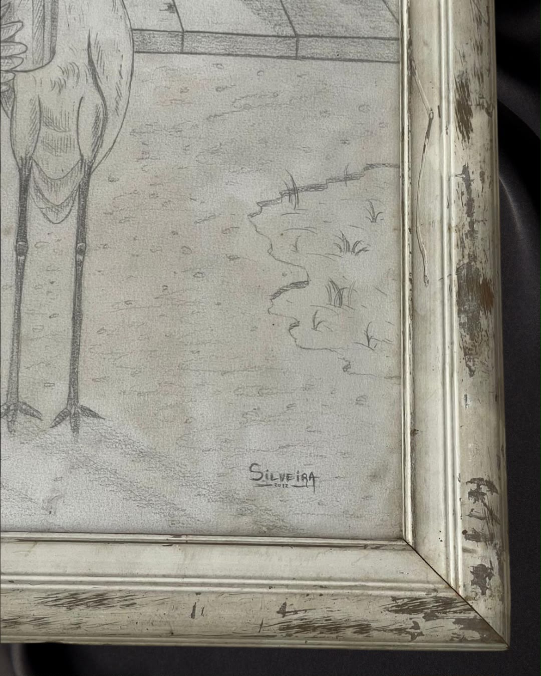 Desenho original da obra "Pipoca" criado pelo artista Rafael Silveira