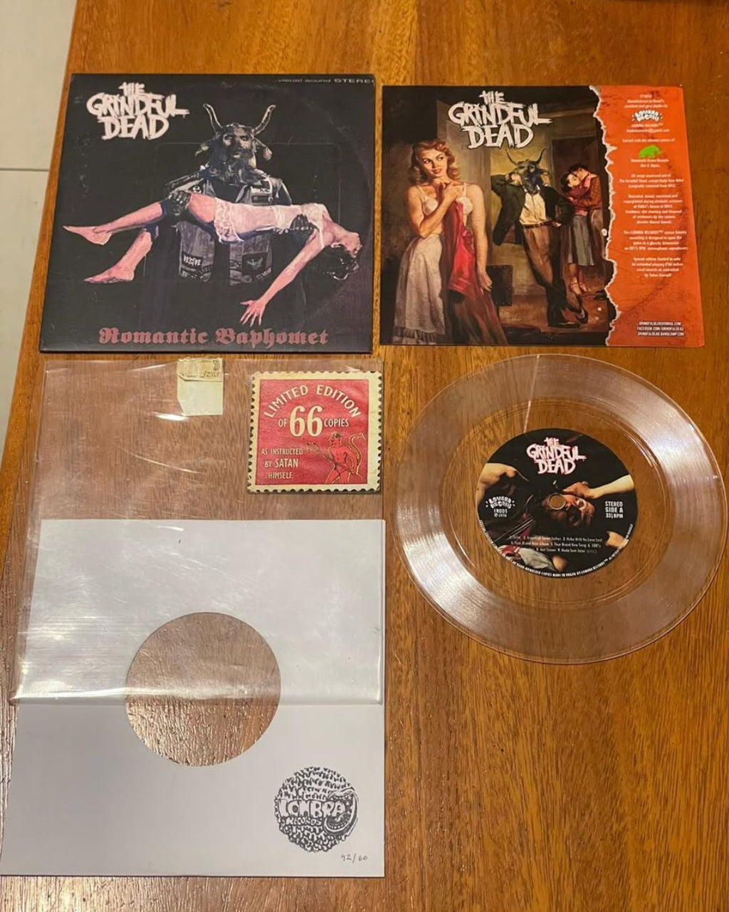 Vinil The Grindful Dead — Edição Limitada 66 Cópias — Acervo Pessoal de João Gordo