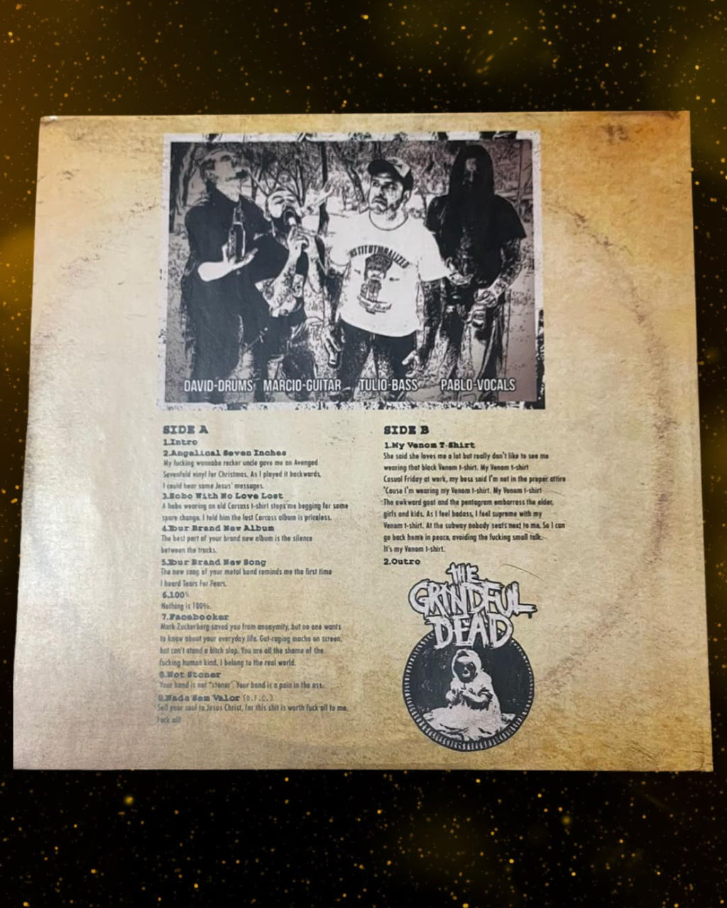 Vinil The Grindful Dead — Edição Limitada 66 Cópias — Acervo Pessoal de João Gordo